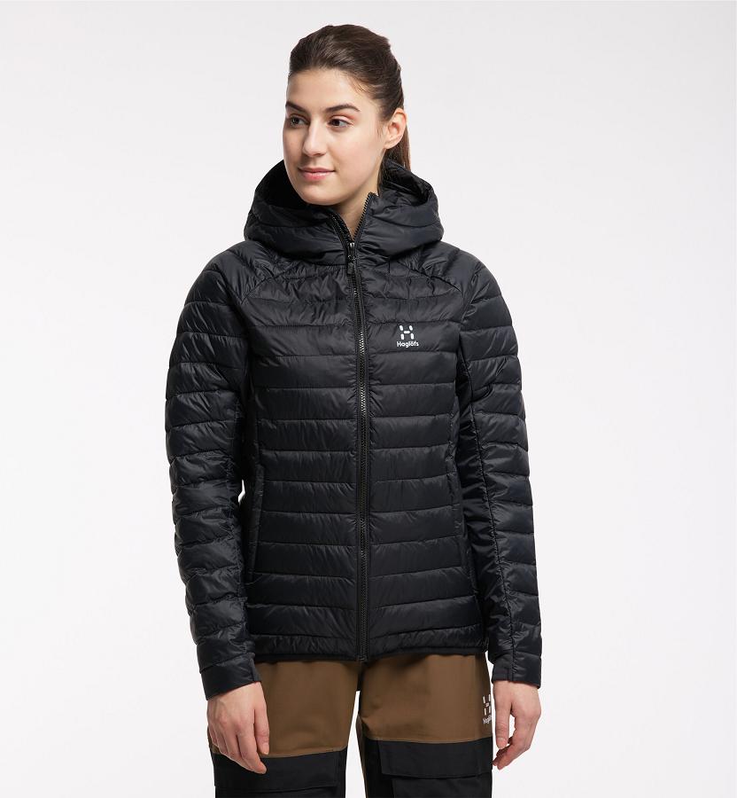 Haglöfs Womens Spire Mimic Down Jacket Black New Zealand 68945MXJR